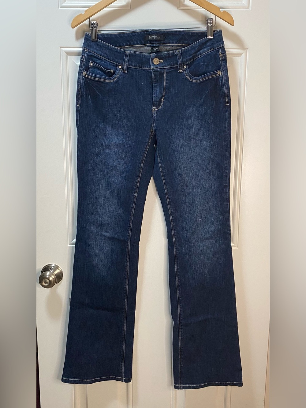 White House Black Market Dark Indigo Flare Jeans